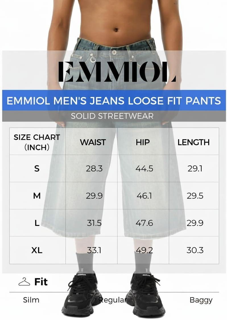 imageEMMIOL Mens Baggy Jean Shorts Loose Fit Denim Shorts Men Summer Casual Jorts Y2k Hip Hop Short Jeans Streetwear ClothesVintage Green