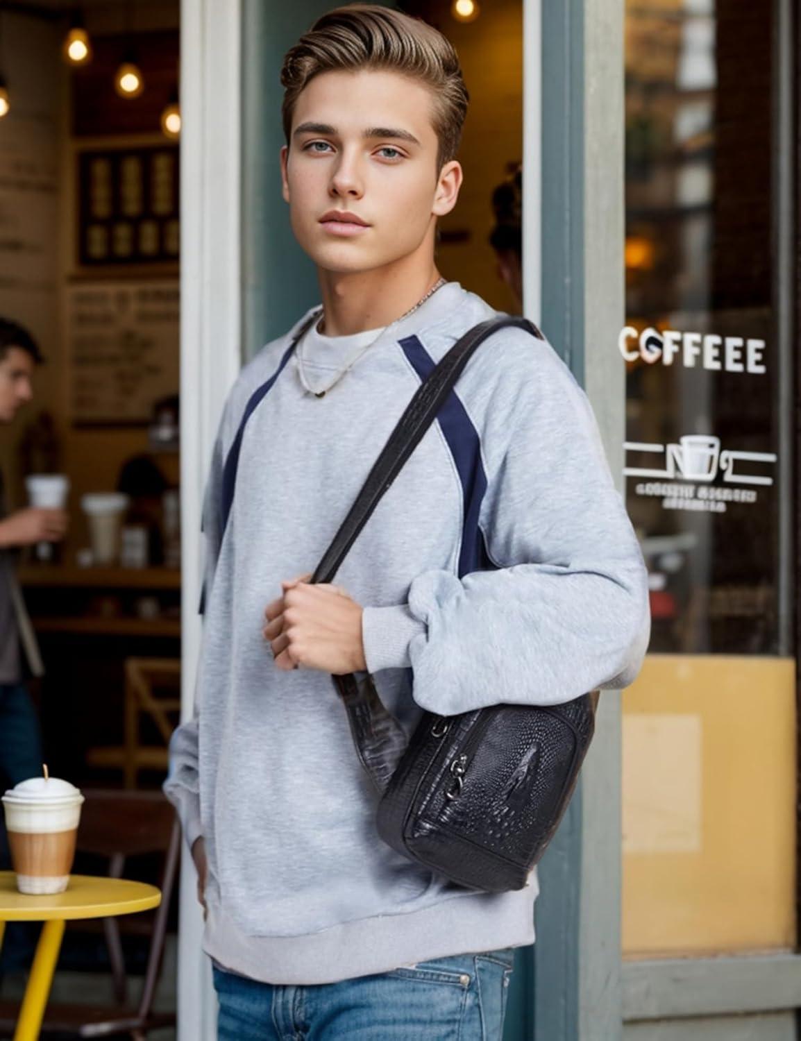 imageEMMIOL Oversized Crewneck Sweatshirts for Men Vintage Graphic Pullover Loose Fit Streetwear Long Sleeve TopGray