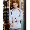 EMMIOL Oversized Crewneck Sweatshirts for Men Vintage Graphic Pullover Loose Fit Streetwear Long Sleeve Top(Gray)