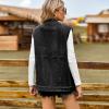 EMMIOL Womens Denim Vest, Jean Vest Top with Pockets, Baggy Streetwear Sleeveless Jacket, Vintage Y2k Trendy 2025