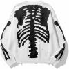 EMMIOL Fall Sweaters for Men Pull Over Cozy Sweaters Long Sleeve Crew Neck Skull Sweater(White)