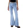 EMMIOL Women’s Classic Straight Leg Jeans Stretchy High Waisted Flare Bell Bottom Jeans Basic Bootcut Denim Pants Trendy Fall(C-light Blue)