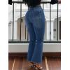 EMMIOL Women Flared Jeans Mid-High Waist Jeans Y2K 90s Denim Pants Bell Bottoms