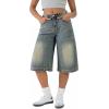 EMMIOL Women’s 2025 Wide Leg Jeans and Y2k Vintage Wide Leg Denim Shorts