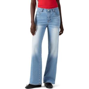 Women Baggy Jeans High Waisted Loose Fit Vintage Oversized Wide Leg Long Denim Pants Trousers(Aa002-denim Blue)