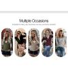 EMMIOL Long Sleeve Henley Shirts for Womens – V Neck Button Ribbed Knit Tops Slim Fit Casual Trendy Lace Tunics Blouse(3-brown(thick）)