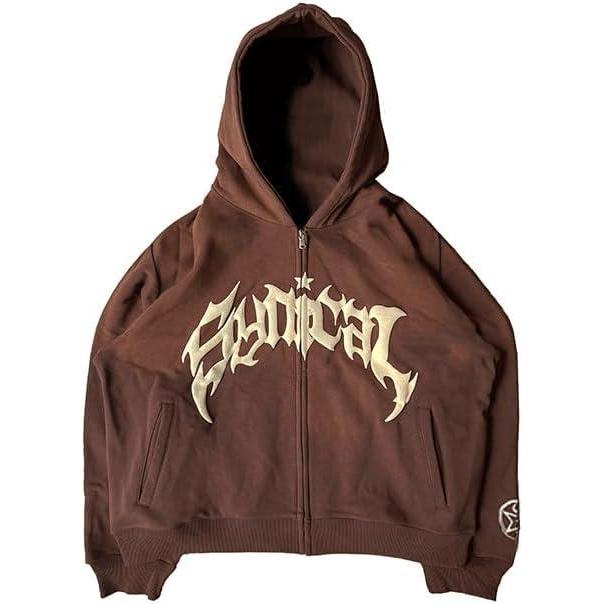 image:imageEMMIOL Balaclava Full Zip Hoodie With BuiltIn Wind Proof Mask Long Sleeve Pullover Sweatshirt With PocketBcoffee