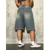 EMMIOL Jorts for Women Baggy Jean Shorts High Waisted Wide Leg Denim Shorts Y2k Bermudas