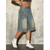 EMMIOL Jorts for Women Baggy Jean Shorts High Waisted Wide Leg Denim Shorts Y2k Bermudas