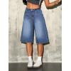 EMMIOL Jorts for Women Baggy Jean Shorts High Waisted Wide Leg Denim Shorts Y2k Bermudas