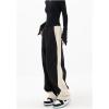 EMMIOL Wide Leg Sweatpants for Women, High Waisted Baggy Joggers, Barrel Leg Lounge Pants with Pockets(Black)