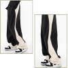 EMMIOL Wide Leg Sweatpants for Women, High Waisted Baggy Joggers, Barrel Leg Lounge Pants with Pockets(Black)
