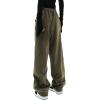 EMMIOL Wide Leg Sweatpants for Women, High Waisted Baggy Joggers, Barrel Leg Lounge Pants with Pockets(Bottle Green)