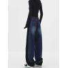 EMMIOL Wide Leg Sweatpants for Women, High Waisted Baggy Joggers, Barrel Leg Lounge Pants with Pockets(Denim Blue)