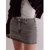 EMMIOL Women Denim Skort Skirt Stretchy Mid Waist Y2K Sexy Mini Skirts Dressy Casual Jean Skorts(Black-gray)