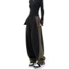 EMMIOL Wide Leg Sweatpants for Women, High Waisted Baggy Joggers, Barrel Leg Lounge Pants with Pockets(Dark Green)
