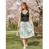 EMMIOL Womens V Neck Ribbed Crop Tank Tops Sleeveless Ruched Going Out Y2K Sexy Top Summer Outfits(Black Floral)