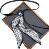 EMMIOL Skinny Long Scarf Belts Women, Y2K Silk Leather Waist Satin Sash Tie for Dress Jeans Pants, Vintage Fashion Accessory(Black)