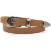 EMMIOL Y2K Belt for Women Star Studded Belt Vintage Gothic Grunge Punk Rock PU Leather Waistband(Khaki)