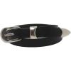 EMMIOL Y2K Belt for Women Star Studded Belt Vintage Gothic Grunge Punk Rock PU Leather Waistband(Matte Buckle Black)