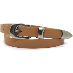 EMMIOL Y2K Belt for Women Star Studded Belt Vintage Gothic Grunge Punk Rock PU Leather Waistband(Khaki)