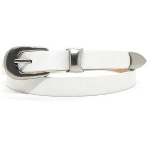 EMMIOL Y2K Belt for Women Star Studded Belt Vintage Gothic Grunge Punk Rock PU Leather Waistband(White)