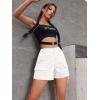EMMIOL Back to School Cargo Shorts for Women Casual Summer High Waisted Waist Utility Pockets Comfy Shorts