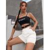 EMMIOL Back to School Cargo Shorts for Women Casual Summer High Waisted Waist Utility Pockets Comfy Shorts