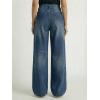 EMMIOL Baggy Jeans for Women, Mid Rise Wide Leg Jeans Plus Size Boyfriends Denim Pants, Y2K Vintage Style, Back-to-School Outfit，M