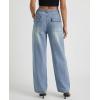 EMMIOL Baggy Jeans for Women, Wide Leg Jeans Plus Size Boyfriends Denim Pants, Y2K Vintage Style
