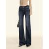 EMMIOL High Rise Flare Jeans for Women, Y2K Bootcut Flared Bell Bottom Boyfriend Woman(Blue)
