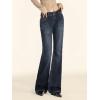 EMMIOL High Rise Flare Jeans for Women, Y2K Bootcut Flared Bell Bottom Boyfriend Woman(Blue)