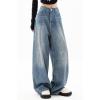 EMMIOL Jeans for Women Wide Leg Baggy Jeans Y2K Casual Loose Boyfriends Trousers Vintage Streetwear(A014-light Blue)