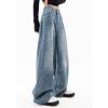 EMMIOL Jeans for Women Wide Leg Baggy Jeans Y2K Casual Loose Boyfriends Trousers Vintage Streetwear(A014-light Blue)