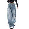 EMMIOL Jeans for Women Wide Leg Baggy Jeans Y2K Casual Loose Boyfriends Trousers Vintage Streetwear(A014-light Blue)