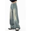 EMMIOL Jeans for Women Wide Leg Baggy Jeans Y2K Casual Loose Boyfriends Trousers Vintage Streetwear(A014-retro Blue)