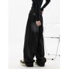 EMMIOL Jeans for Women Wide Leg Baggy Jeans Y2K Casual Loose Boyfriends Trousers Vintage Streetwear(A206-black)