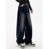 EMMIOL Jeans for Women Wide Leg Baggy Jeans Y2K Casual Loose Boyfriends Trousers Vintage Streetwear(A206-blue)