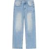 EMMIOL Mens Baggy Jeans Wide Leg, Loose Fit Straight Leg Fit Y2k Denim Pants Mid Rise Streetwear 90s Jnco(Blue 2)