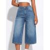 EMMIOL Women Baggy Jorts Y2k Wide Leg Denim Shorts Casual Knee Length Jean Jorts with Pockets 2026 Trendy Streetwear(216-sky Blue)