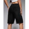 EMMIOL Women Jorts Shorts Wide Leg Baggy Jeans Mid-Low Waist Y2K Vintage Streetwear Denim