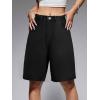 EMMIOL Women Jorts Shorts Wide Leg Baggy Jeans Mid-Low Waist Y2K Vintage Streetwear Denim