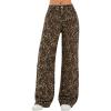 EMMIOL Women’s Wide Leg Distressed Denim Pants(Leopard Print-style1)