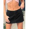 EMMIOL Skirts for Women Mid/Low Rised Sexy Mini Dress 2026 Trendy Fall Y2k Clothes Denim Skirt(Corduroy Black)