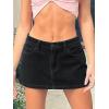 EMMIOL Skirts for Women Mid/Low Rised Sexy Mini Dress 2026 Trendy Fall Y2k Clothes Denim Skirt(Corduroy Black)