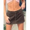 EMMIOL Skirts for Women Mid/Low Rised Sexy Mini Dress 2026 Trendy Fall Y2k Clothes Denim Skirt(Corduroy Brown)