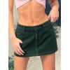EMMIOL Skirts for Women Mid/Low Rised Sexy Mini Dress 2026 Trendy Fall Y2k Clothes Denim Skirt(Corduroy Green)