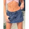 EMMIOL Skirts for Women Mid/Low Rised Sexy Mini Dress 2026 Trendy Fall Y2k Clothes Denim Skirt(Dark Blue)