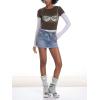 EMMIOL Skirts for Women Mid/Low Rised Sexy Mini Dress 2026 Trendy Fall Y2k Clothes Denim Skirt(Design Blue)