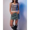 EMMIOL Skirts for Women Mid/Low Rised Sexy Mini Dress 2026 Trendy Fall Y2k Clothes Denim Skirt(Fringed Retro Blue)